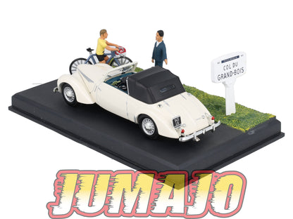 NB41 Voiture IXO 1/43 Diorama Route bleue ROSENGART Supertraction Le Col de la République