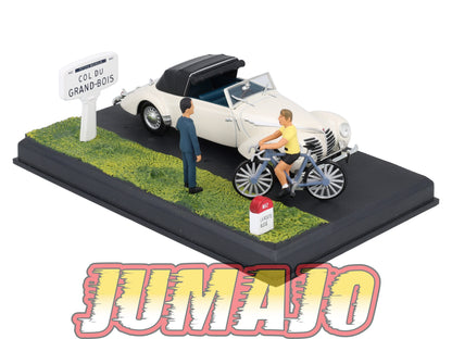 NB41 Voiture IXO 1/43 Diorama Route bleue ROSENGART Supertraction Le Col de la République