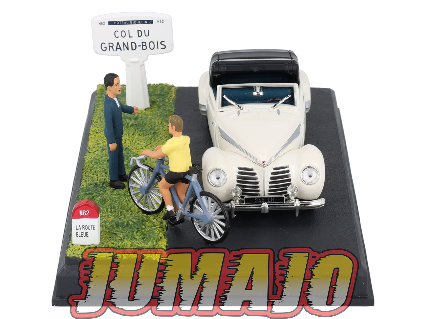 NB41 Voiture IXO 1/43 Diorama Route bleue ROSENGART Supertraction Le Col de la République