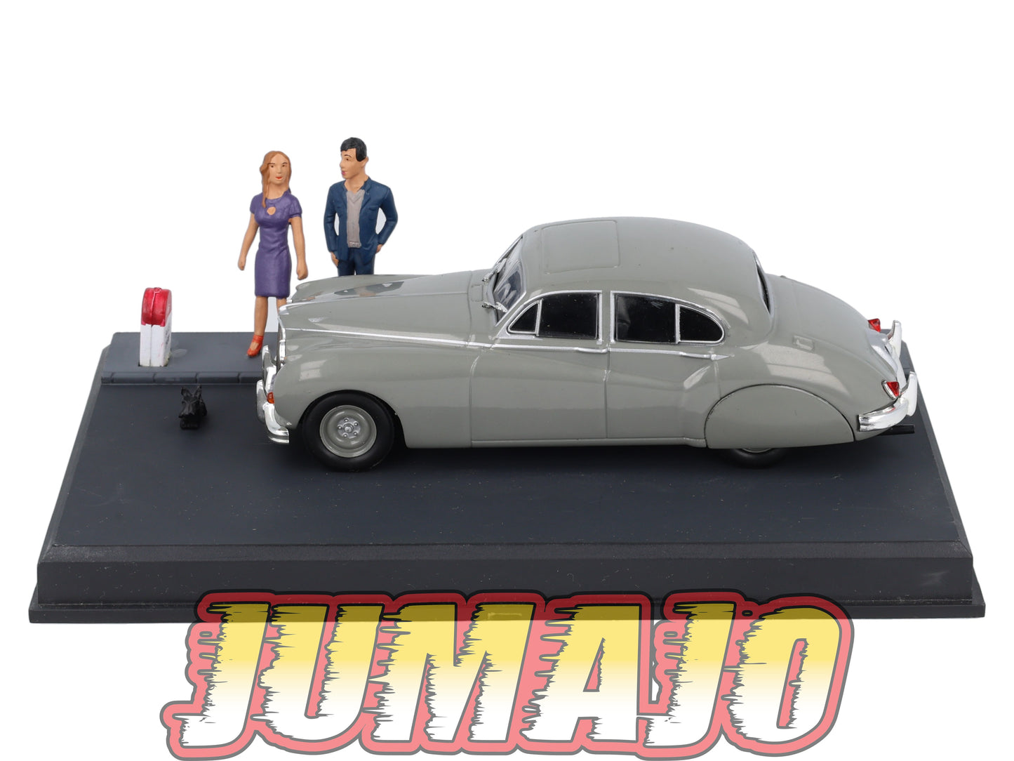 NB48 Voiture IXO 1/43 Diorama Route bleue JAGUAR MK VII "Le Relai"