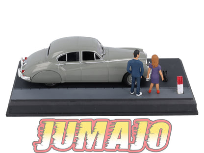 NB48 Voiture IXO 1/43 Diorama Route bleue JAGUAR MK VII "Le Relai"