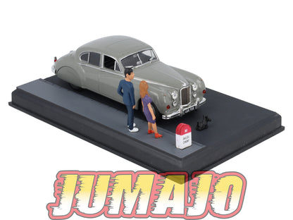 NB48 Voiture IXO 1/43 Diorama Route bleue JAGUAR MK VII "Le Relai"