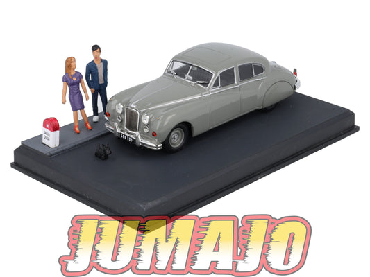 NB48 Voiture IXO 1/43 Diorama Route bleue JAGUAR MK VII "Le Relai"