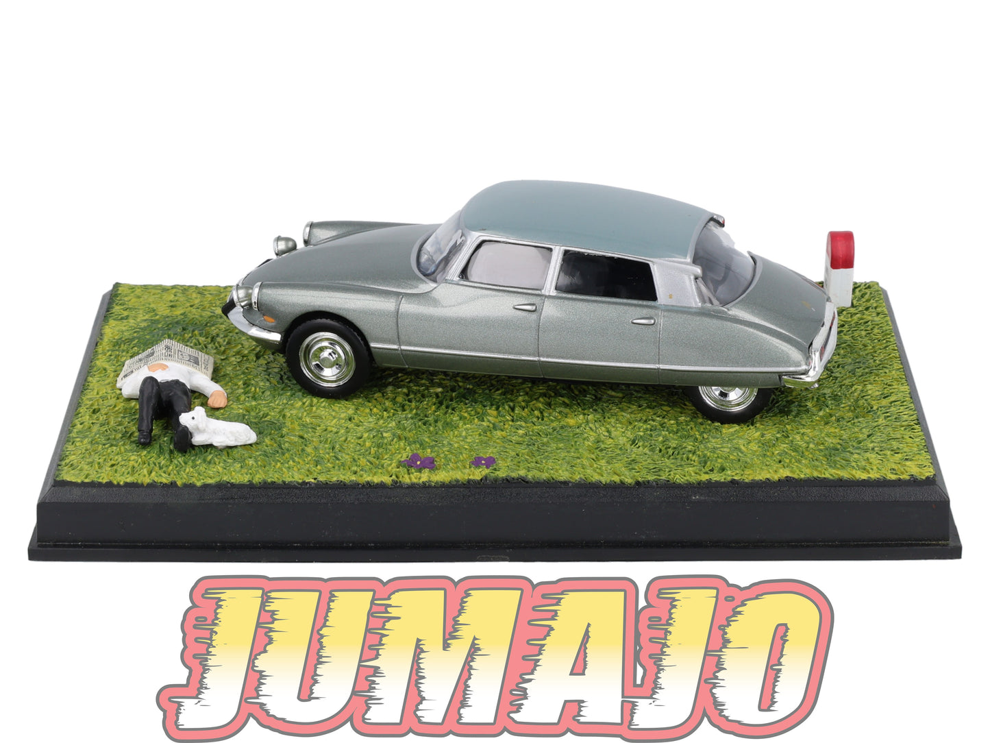 NB53 Voiture IXO 1/43 Diorama Route bleue CITROEN DS 19 Pallas La sieste