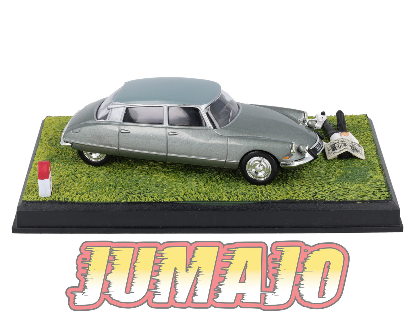 NB53 Voiture IXO 1/43 Diorama Route bleue CITROEN DS 19 Pallas La sieste