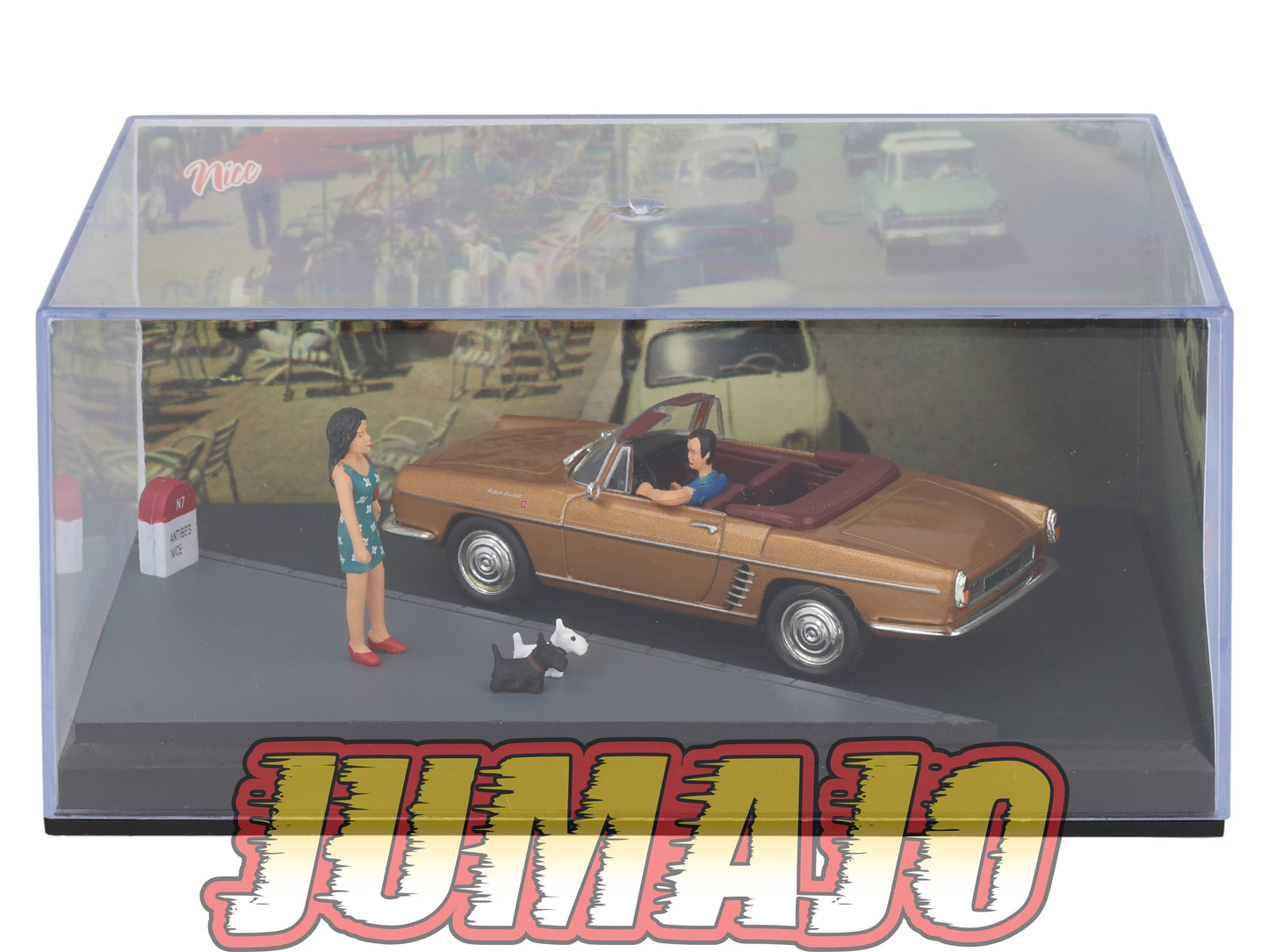 NB55 Voiture IXO 1/43 Diorama Route bleue RENAULT Floride La promenade des Anglais