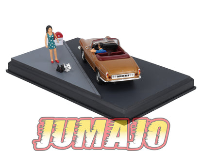 NB55 Voiture IXO 1/43 Diorama Route bleue RENAULT Floride La promenade des Anglais