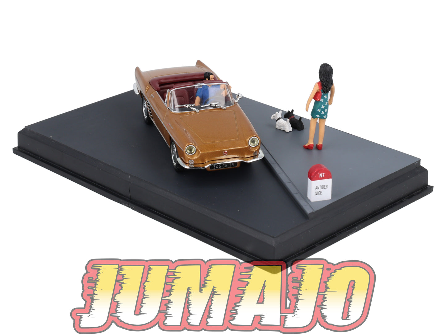 NB55 Voiture IXO 1/43 Diorama Route bleue RENAULT Floride La promenade des Anglais