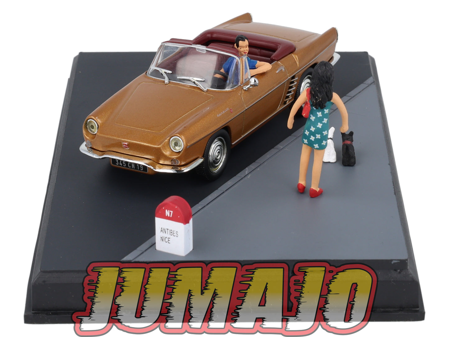 NB55 Voiture IXO 1/43 Diorama Route bleue RENAULT Floride La promenade des Anglais