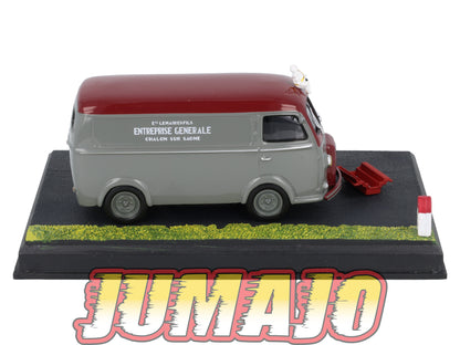 NB57 Voiture IXO 1/43 Diorama Route bleue PEUGEOT D3A Michelin