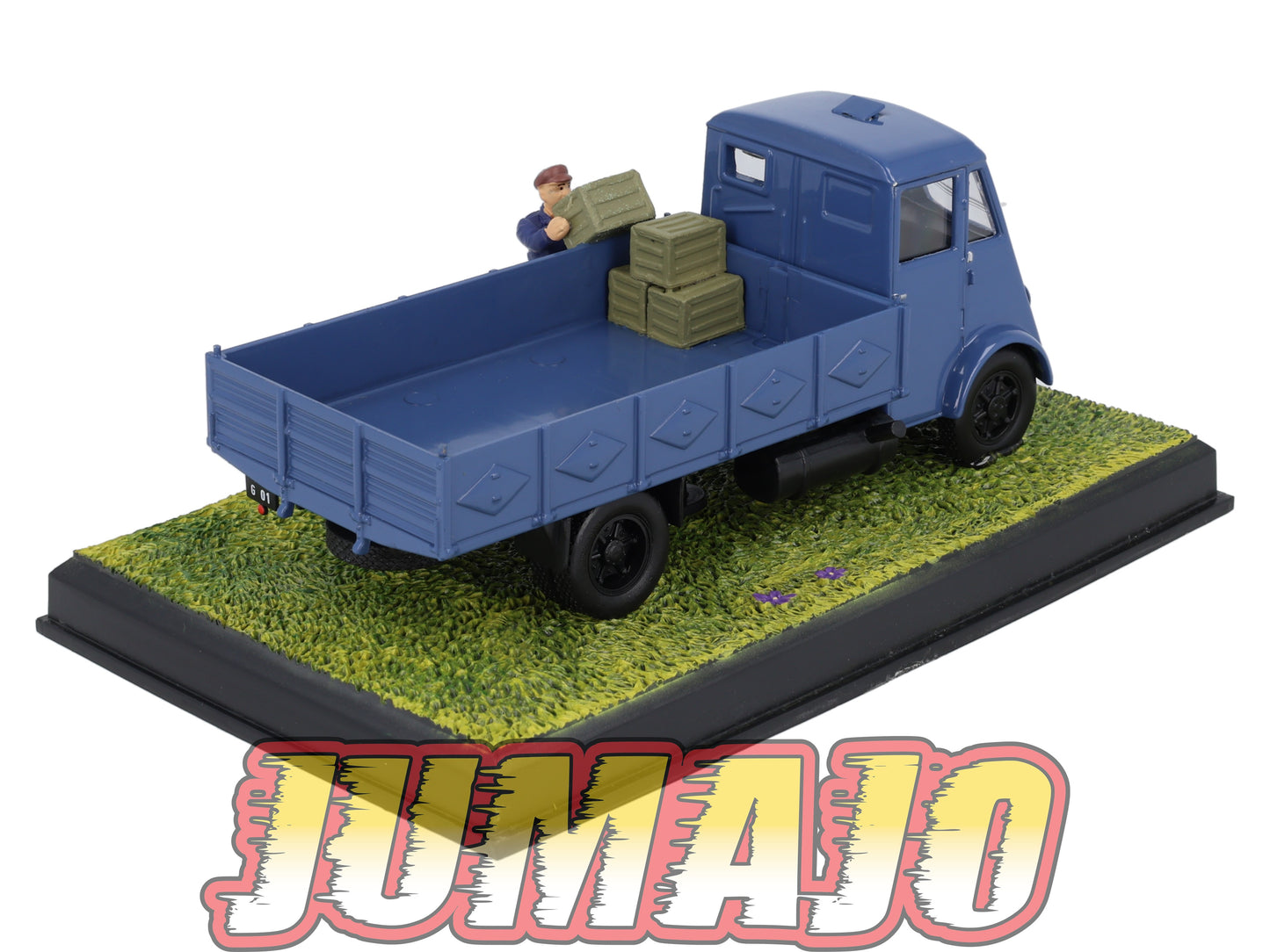 NB65 Voiture IXO 1/43 Diorama Route bleue RENAULT AHN "L'éleveur de poulet"