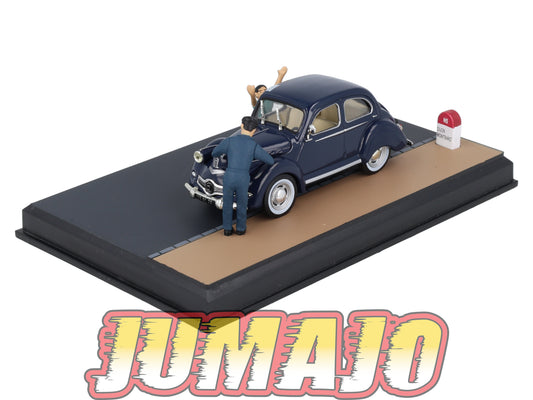 NB72 Voiture IXO 1/43 Diorama Route bleue PANHARD Dyna X "Le lavage"