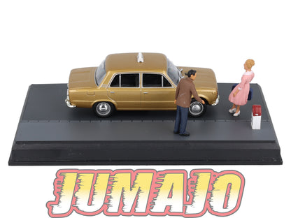 NB80 Voiture IXO 1/43 Diorama Route bleue LADA 1200 Taxi