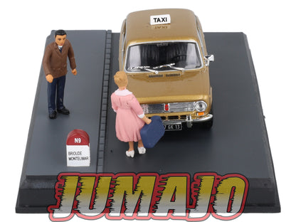NB80 Voiture IXO 1/43 Diorama Route bleue LADA 1200 Taxi