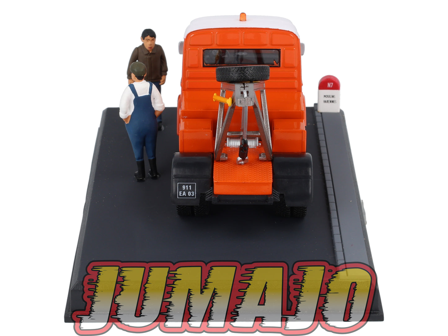 NB9 Voiture IXO 1/43 Diorama Route bleue RENAULT Galion Goelette le dépannage