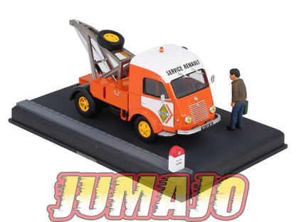 NB9 Voiture IXO 1/43 Diorama Route bleue RENAULT Galion Goelette le dépannage