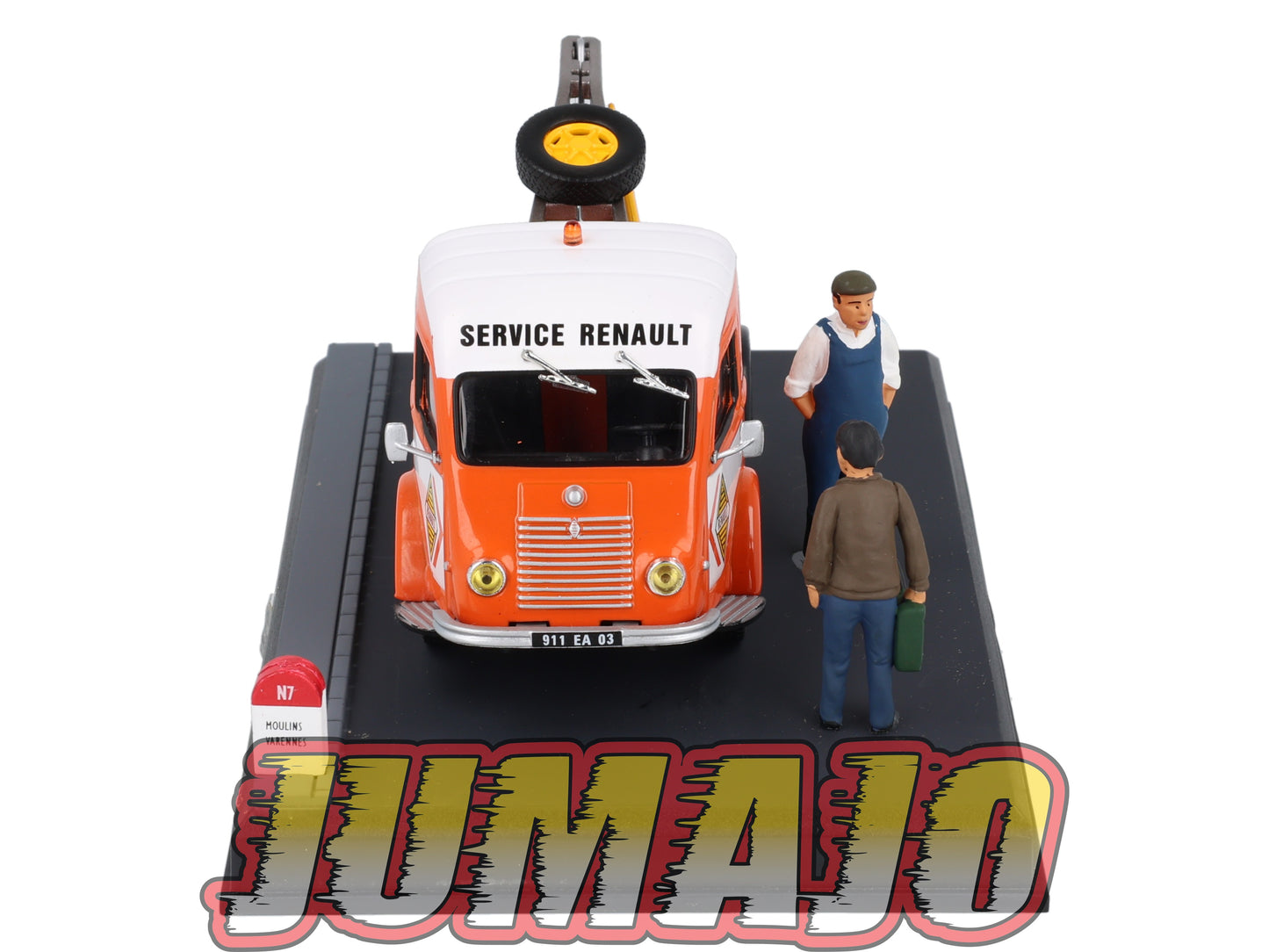 NB9 Voiture IXO 1/43 Diorama Route bleue RENAULT Galion Goelette le dépannage