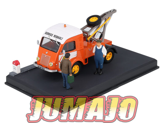 NB9 Voiture IXO 1/43 Diorama Route bleue RENAULT Galion Goelette le dépannage