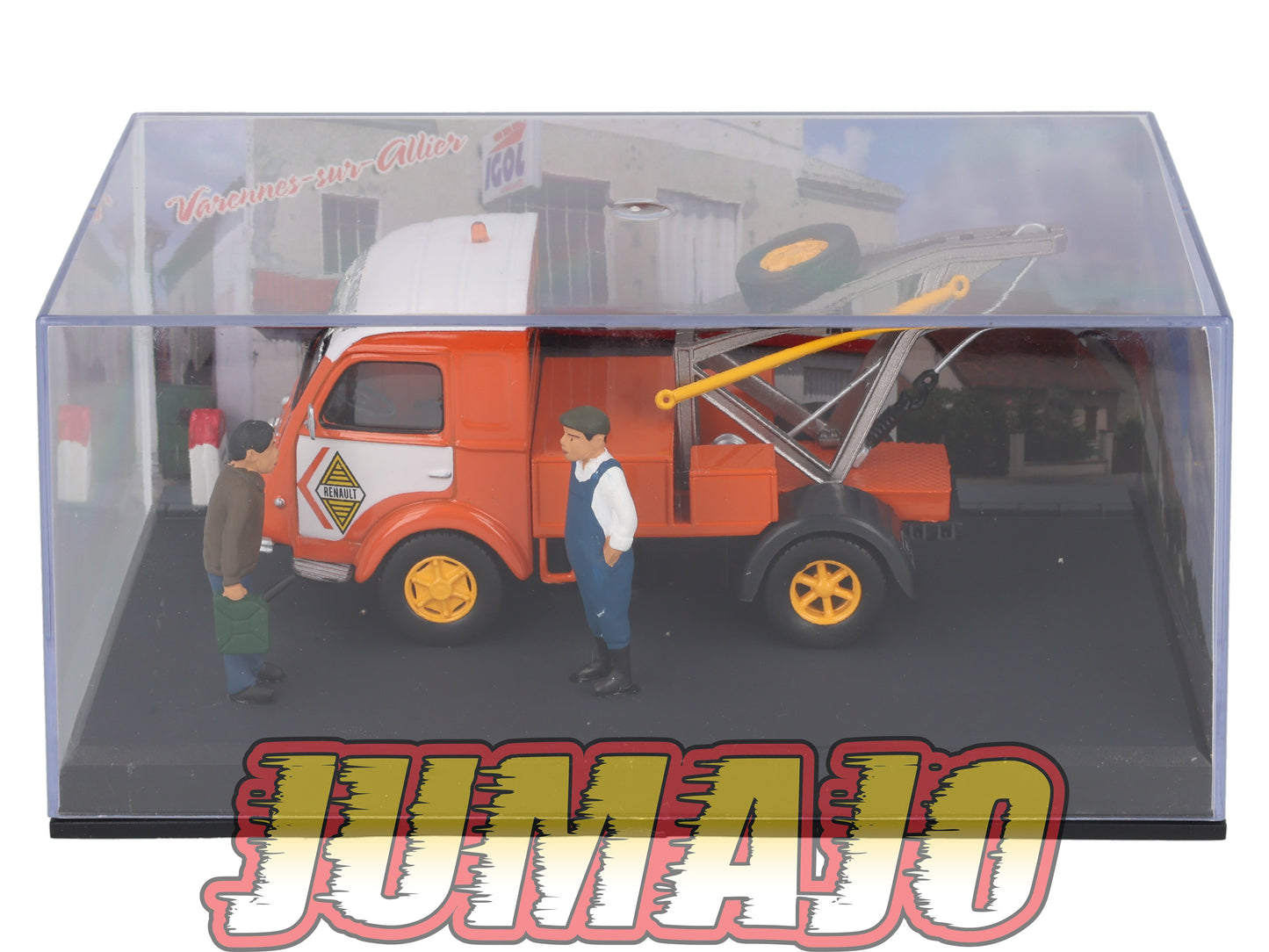 NB9 Voiture IXO 1/43 Diorama Route bleue RENAULT Galion Goelette le dépannage