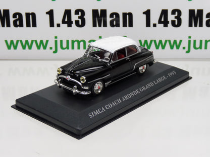 FA25 1/43 IXO altaya Voitures d'autrefois SIMCA coach Aronde Grand Large 1955