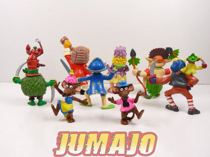 FIG149 : 8 figurines "Muppet Show" Treasure island MINILAND 9.5cm : Fozzie, Piggy, Kermit & Gonzo