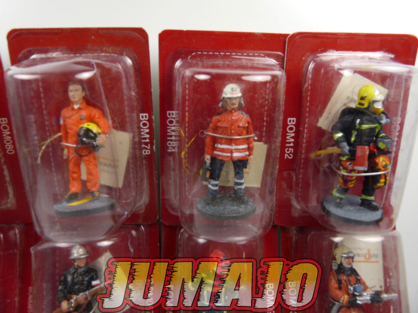 P20 lot de 10 SOLDATS POMPIERS DEL PRADO 1/32 FRA JAP ESP BEL ALL