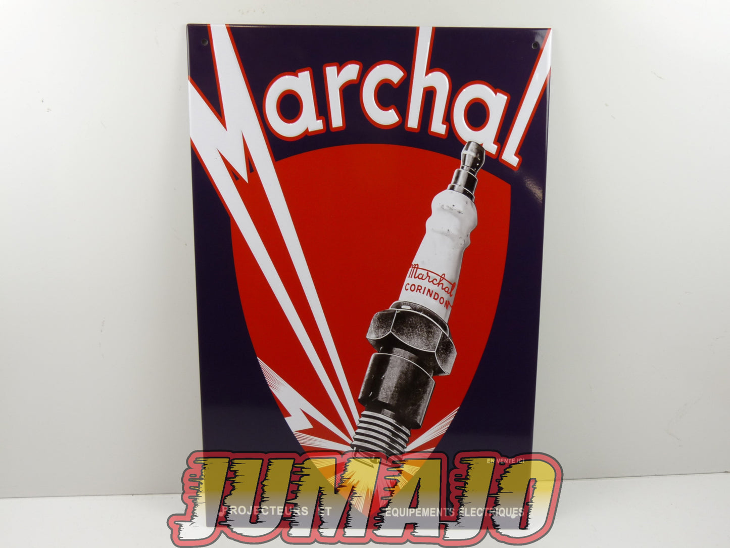 Lot de 10 PLAQUES PUBLICITAIRE tôlée embossée 20x30cm Bosch Marchal Eyquem Simca Ford Renault Michelin Esso