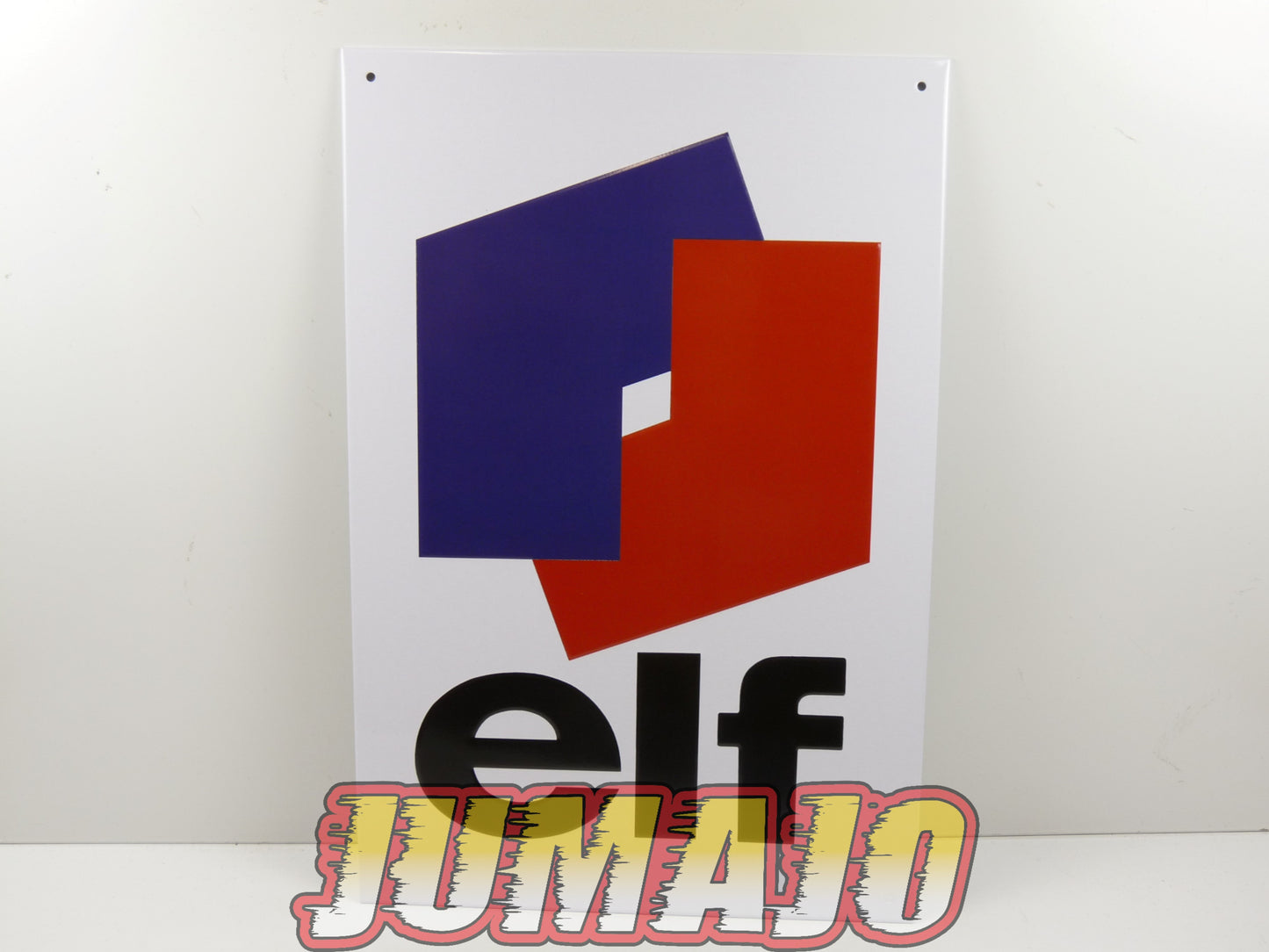 Lot de 3 PLAQUES PUBLICITAIRE tôlée embossée 20x30cm rond 20cm Elf Total Texaco Essence