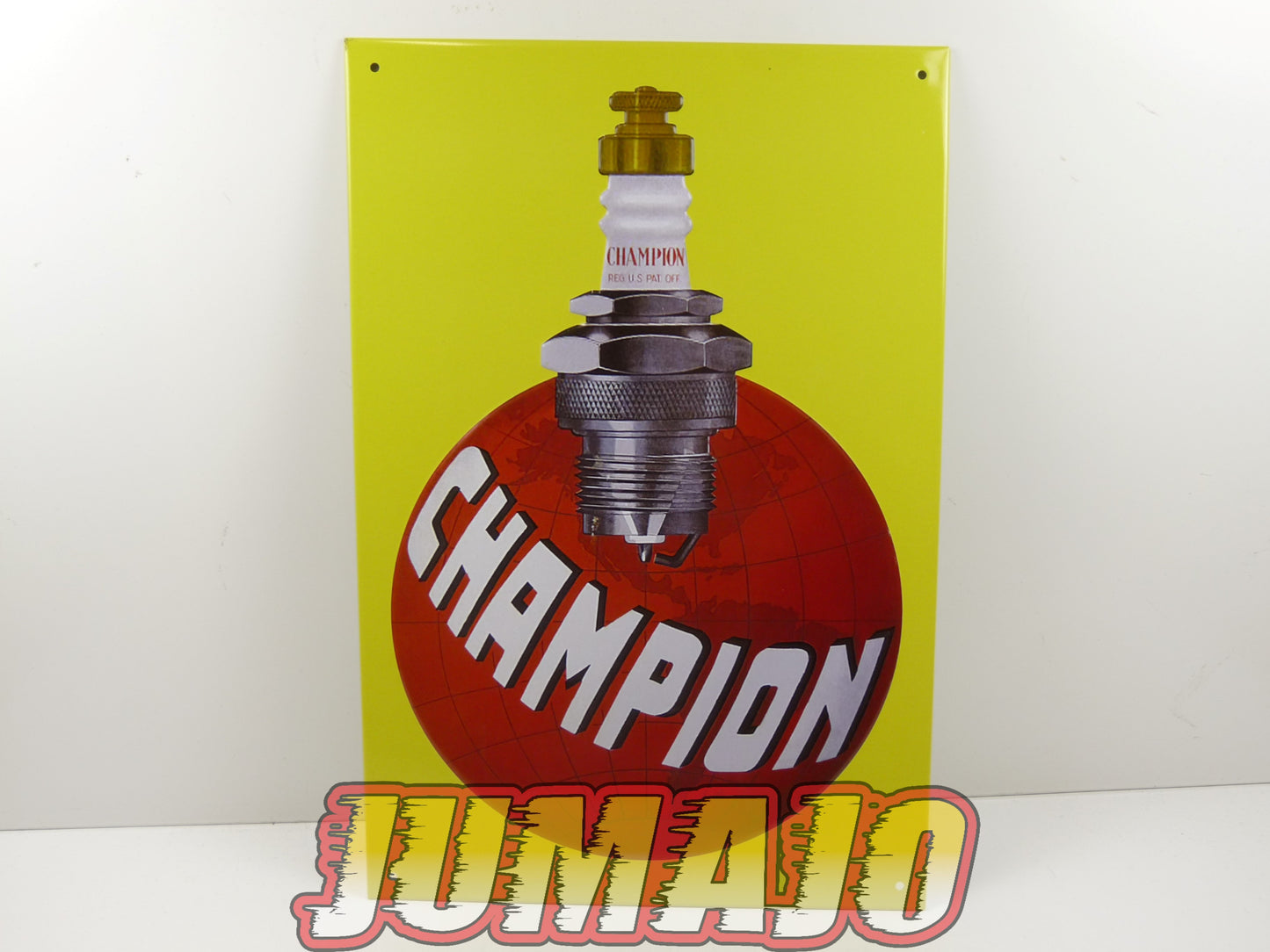 Lot de 10 PLAQUES PUBLICITAIRE tôlée embossée 20x30cm Elf Champion Michelin Bosch Marchal Citroen Esso Total Shell