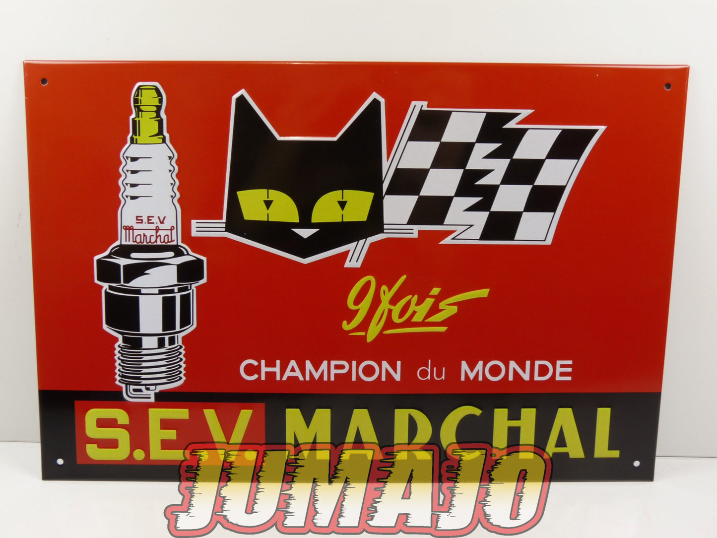 Lot de 10 PLAQUES PUBLICITAIRE tôlée embossée 20x30cm Elf Champion Michelin Bosch Marchal Citroen Esso Total Shell