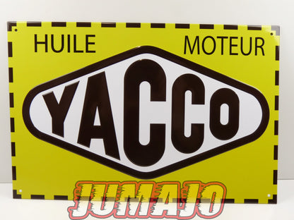 Lot de 10 PLAQUES PUBLICITAIRE tôlée embossée 20x30cm rond et triangle 20cm Peugeot Shell Yacco Simca Total Texaco Gordini Ford Mustang Alpine