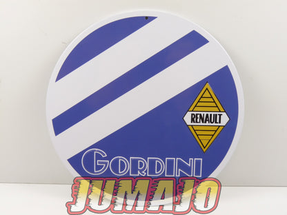 Lot de 10 PLAQUES PUBLICITAIRE tôlée embossée 20x30cm rond et triangle 20cm Peugeot Shell Yacco Simca Total Texaco Gordini Ford Mustang Alpine