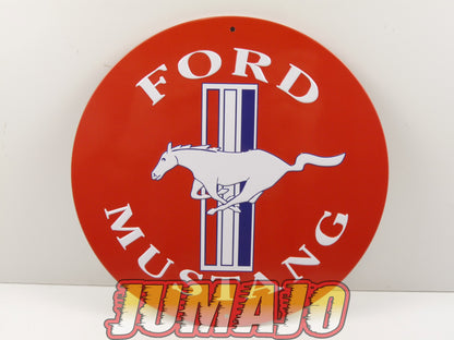 Lot de 10 PLAQUES PUBLICITAIRE tôlée embossée 20x30cm rond et triangle 20cm Peugeot Shell Yacco Simca Total Texaco Gordini Ford Mustang Alpine