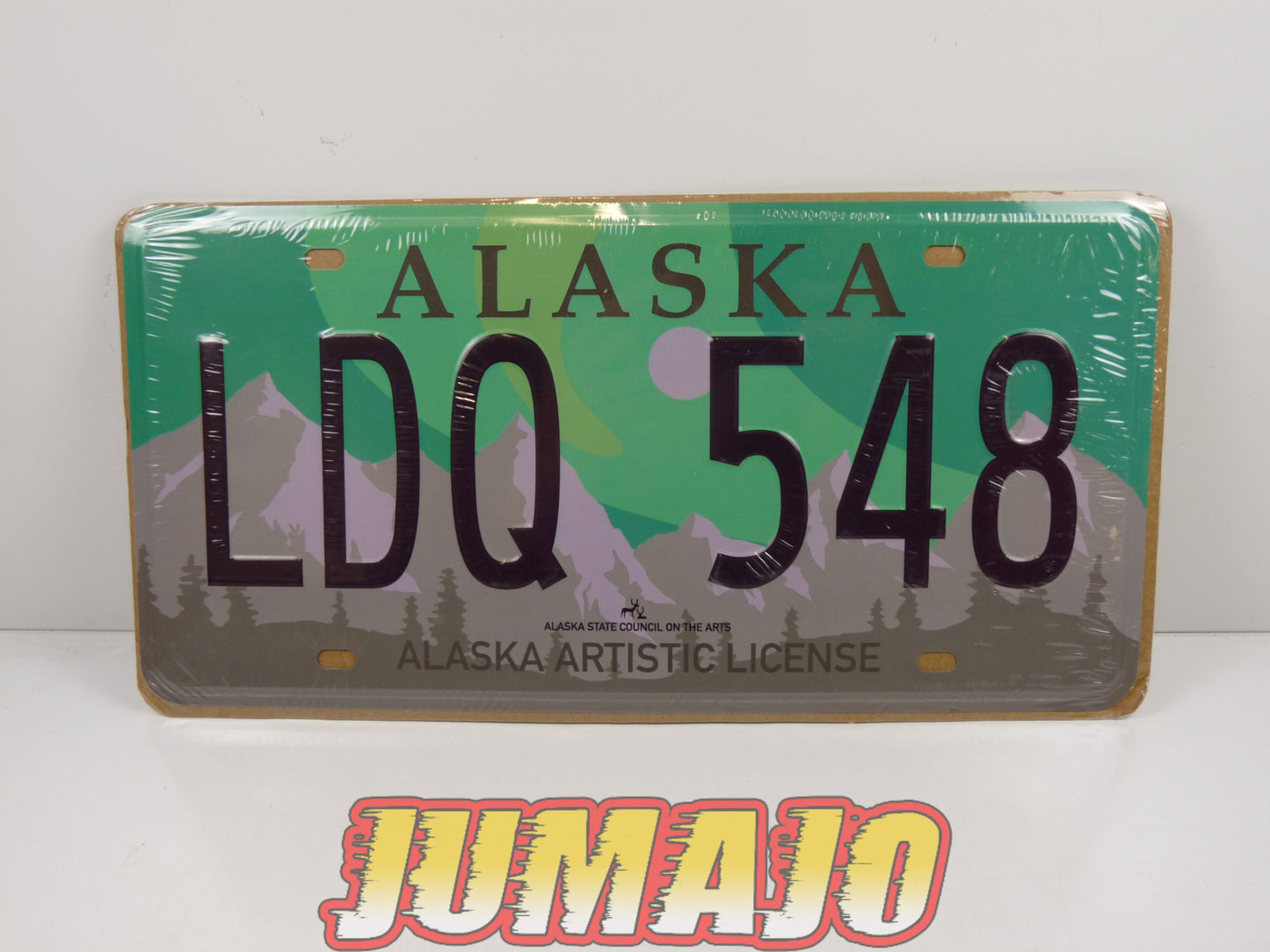 PB63 PLAQUES TOLEE métal immatriculation AMERICAINE USA 15 X 30 cm : ALASKA