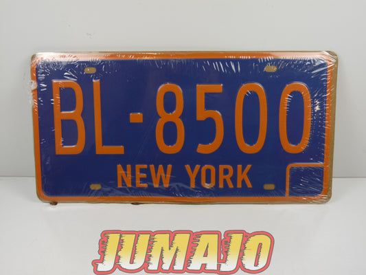 PB91 PLAQUES TOLEE métal immatriculation AMERICAINE USA 15 X 30 cm : NEW YORK