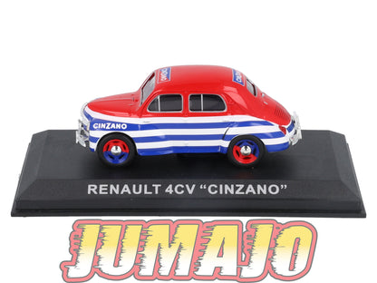 PES60 1/43 IXO Véhicules d'époque ESPAGNE : RENAULT 4CV Cinzano