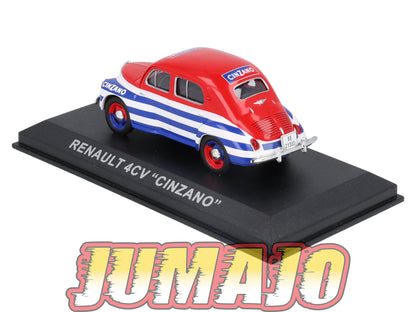 PES60 1/43 IXO Véhicules d'époque ESPAGNE : RENAULT 4CV Cinzano