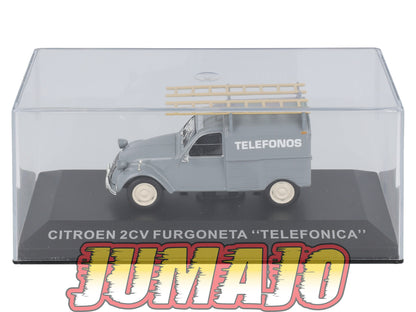 PES6 1/43 IXO Altaya Véhicules d'époque ESPAGNE CITROEN 2CV Furgoneta Telefonica