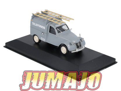 PES6 1/43 IXO Altaya Véhicules d'époque ESPAGNE CITROEN 2CV Furgoneta Telefonica