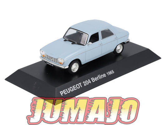 PEU10 Voiture 1/43 Hachette NOREV PEUGEOT : 204 berline 1965