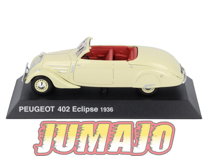 PEU11 Voiture 1/43 Hachette NOREV PEUGEOT : 402 Eclipse 1936