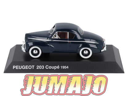 PEU15 Voiture 1/43 Hachette NOREV PEUGEOT : 203 Coupe 1954