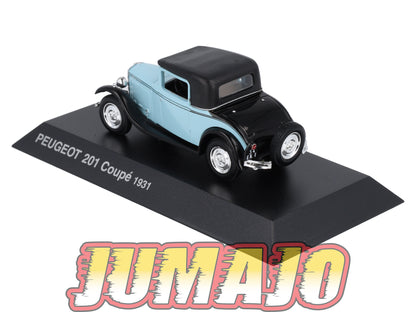PEU19 Voiture 1/43 Hachette NOREV PEUGEOT : 201 Coupe 1931