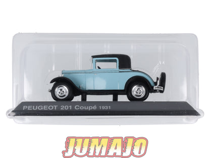 PEU19 Voiture 1/43 Hachette NOREV PEUGEOT : 201 Coupe 1931