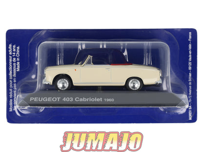 PEU1 Voiture 1/43 Hachette NOREV PEUGEOT : 403 Cabriolet 1960