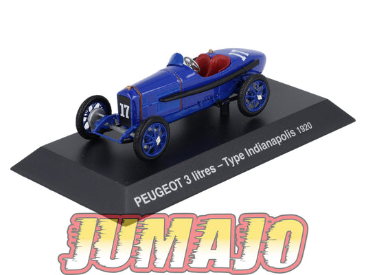 PEU22 Voiture 1/43 Hachette NOREV PEUGEOT : 3L Type Indianapolis 1920 #17