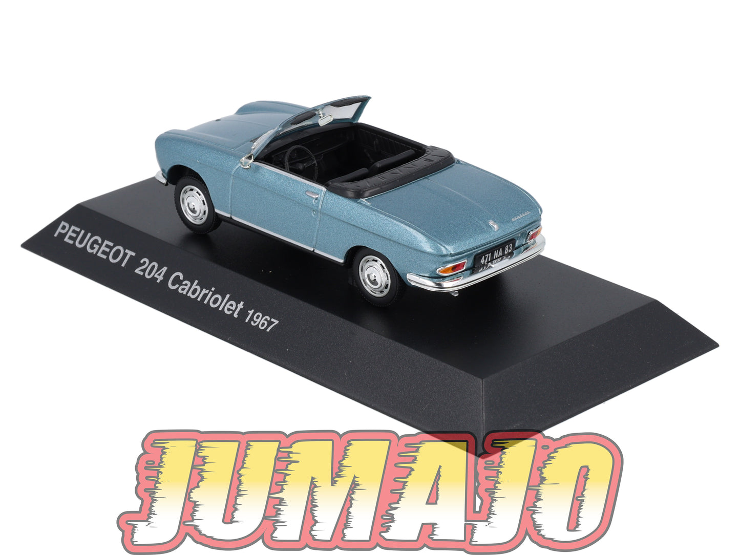 PEU23 Voiture 1/43 Hachette NOREV PEUGEOT : 204 Cabriolet 1967