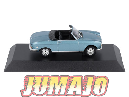 PEU23 Voiture 1/43 Hachette NOREV PEUGEOT : 204 Cabriolet 1967