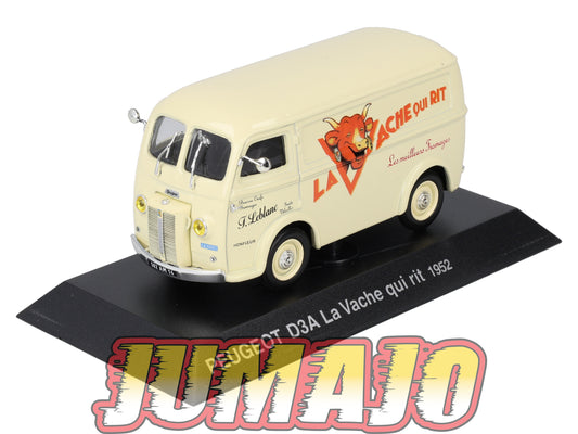 PEU27 Voiture 1/43 Hachette NOREV PEUGEOT : D3A La vache qui rit 1952