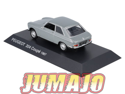 PEU29 Voiture 1/43 Hachette NOREV PEUGEOT : 204 Coupe 1967
